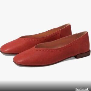 Frye Claire Ballet Flat Red